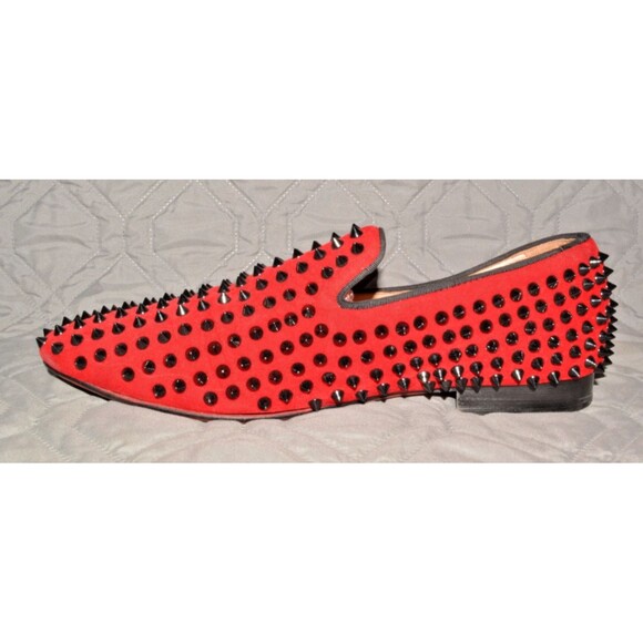 Ferucci Red Studded Spike Loafers Mens Size 11 Slip On Dress Shoes Prom Wedding main image 4